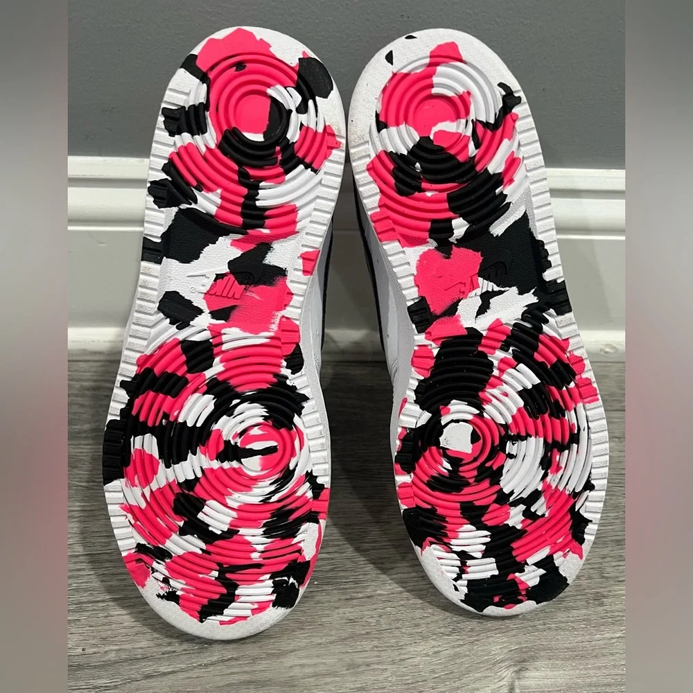 Nike Women’s Court Vision Low White with Hyperpink - Picture 6 of 6